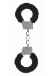 Черные наручники Beginner's Handcuffs Furry