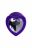 Фиолетовая анальная втулка ToDo Diamond Heart Medium