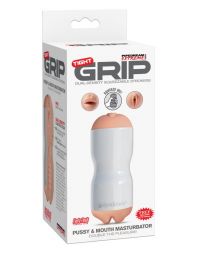 Двусторонний мастурбатор Tight Grip Pussy &amp; Mouth