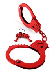 Красные наручники Designer Cuffs