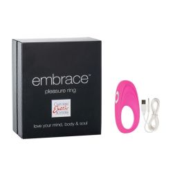Розовое эрекционное кольцо Embrace Pleasure Ring