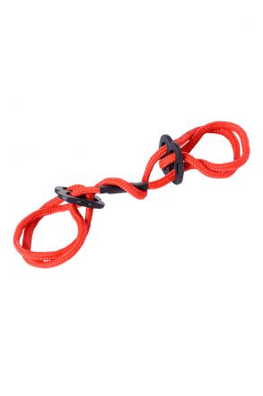 Красные веревочные наручники Theatre #701006