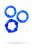 Набор из трех синих эрекционных колец Штучки-дрючки