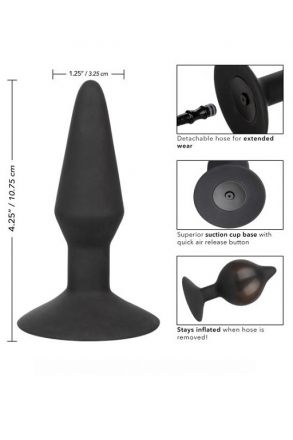 Расширяющаяся анальная пробка Silicone Inflatable Plug Medium