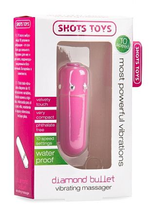 Вибропуля Diamond Bullet Pink