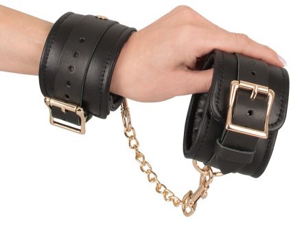 Черные наручники Wild Thing с цепочкой