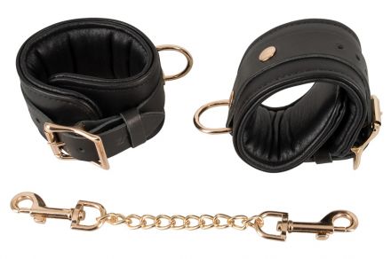 Черные наручники Wild Thing с цепочкой