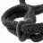 Черные наручники Silk Rope Love Cuffs