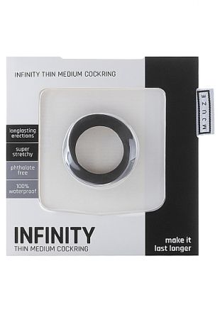 Эрекционное кольцо Infinity Thin Medium Black